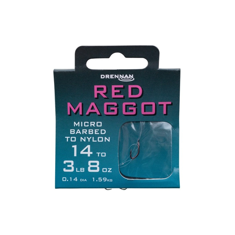 Gotowe przypony RED MAGGOT roz. 14 Drennan Gotowe przypony RED MAGGOT roz. 14 Drennan