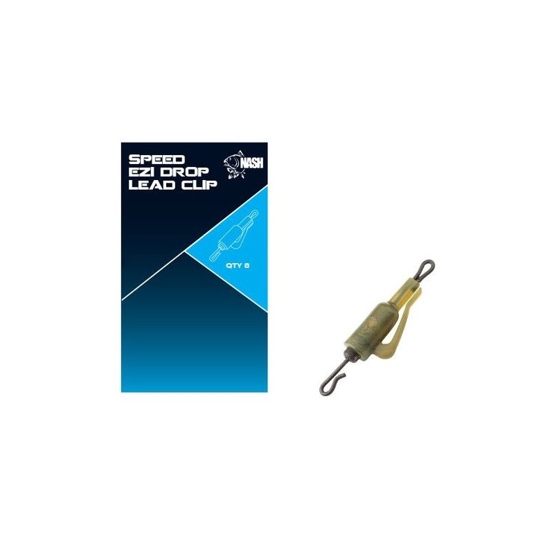 Klips Speed Ezi Drop Lead Clip Weed Green NASH