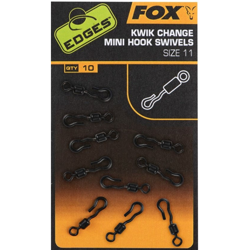 Krętlik FOX KWIK CHANGE MINI HOOK EDGES roz. 11 Krętlik FOX KWIK CHANGE MINI HOOK EDGES roz. 11
