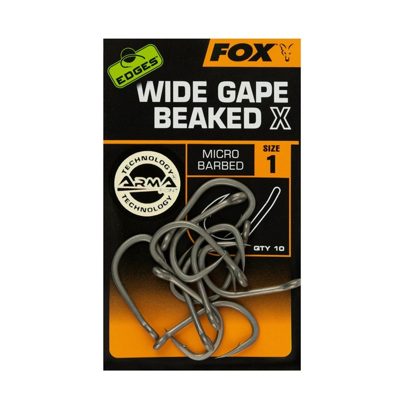 Haczyki karpiowe FOX WIDE GAPE BEAKED X Edges hak 1