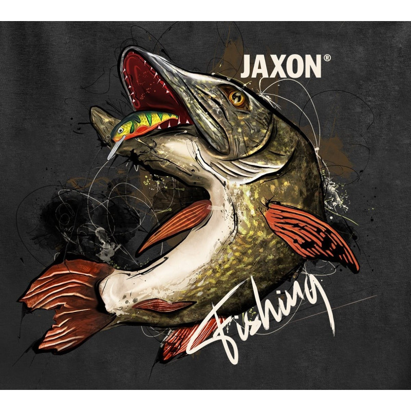 Koszulka Jaxon Nature Szczupak Czarna roz. XL