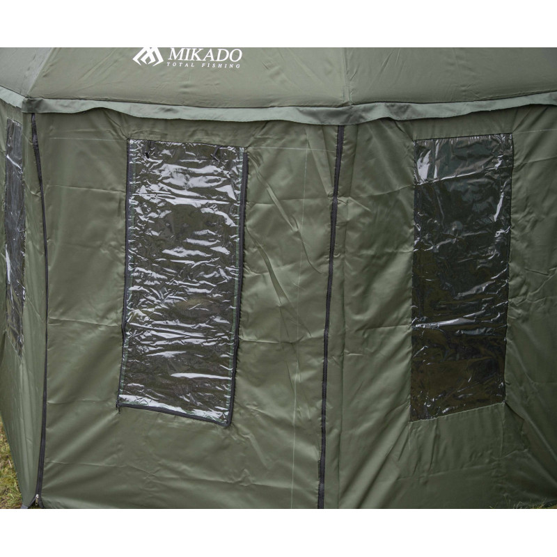 Parasol Mikado wędkarski z boczną osłoną 360 - Moskitiery - 3m 300