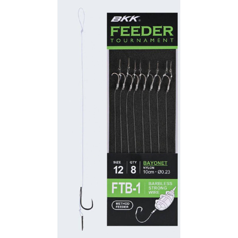 Przypony BKK Feeder Tournament FTB-1 Bayonet Rigs hak 14 Przypony BKK Feeder Tournament FTB-1 Bayonet Rigs hak 14