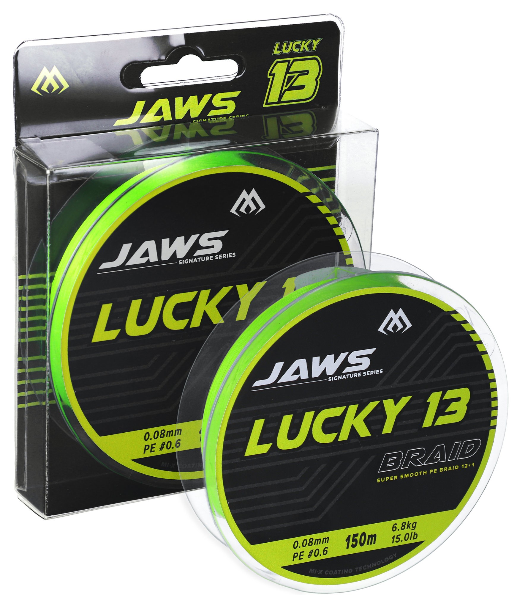 plecionka-jaws-lucky-13-fluo-zielona-150m-mikado plecionka-jaws-lucky-13-fluo-zielona-150m-mikado