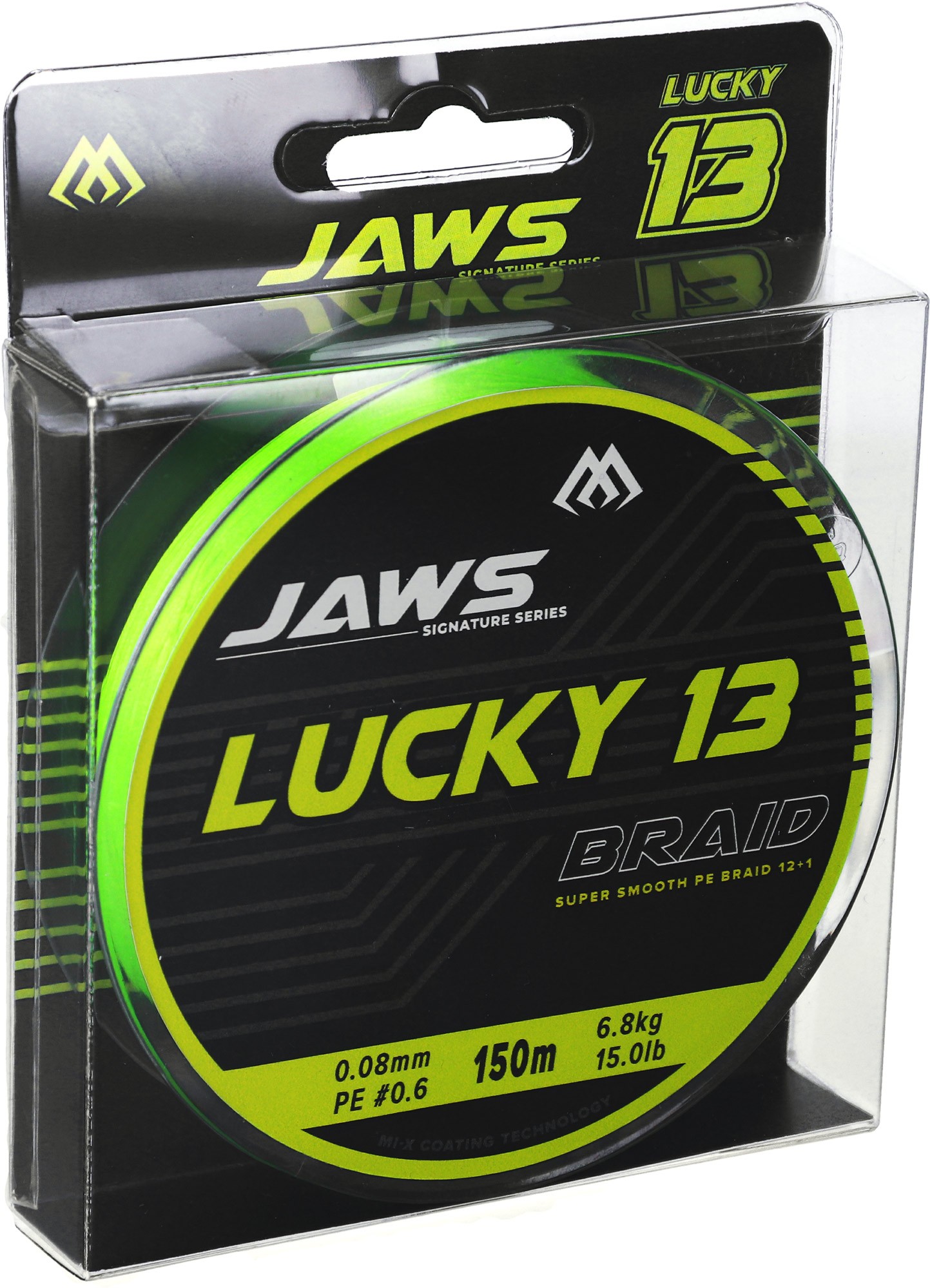 plecionka-jaws-lucky-13-fluo-zielona-150m-mikado plecionka-jaws-lucky-13-fluo-zielona-150m-mikado