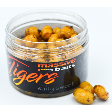 Przynęta Massive Baits Salty Sweet Tigers 150ml - Scarlett Przynęta Massive Baits Salty Sweet Tigers 150ml - Scarlett