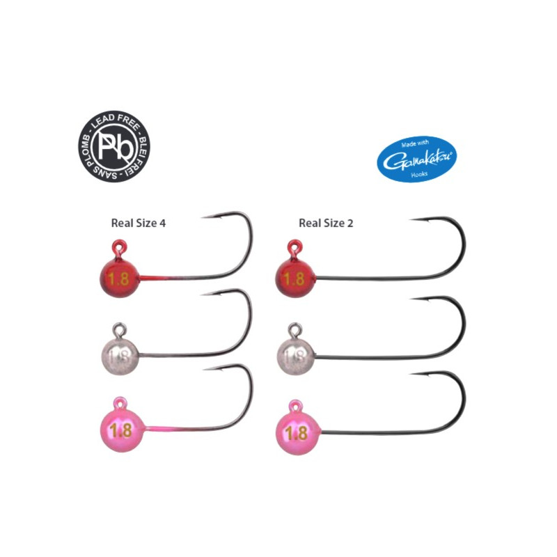 Główka jigowa Spro Freestyle Tungsten Micro Jigs Metallic hak 2 / 2,7g / 3szt.