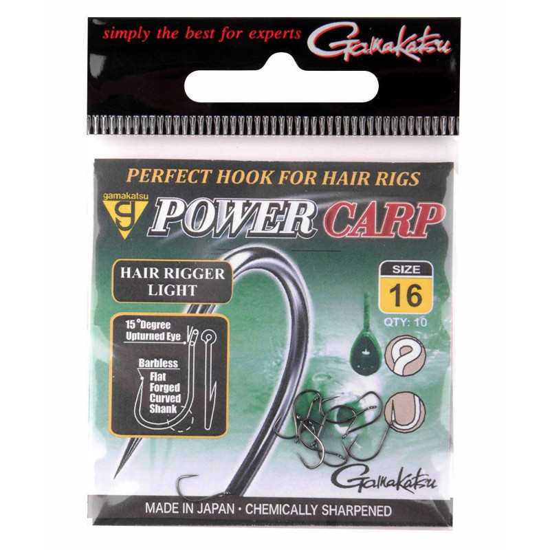 Haczyki Gamakatsu Power Carp Hair Rigger Light hak 18 Haczyki Gamakatsu Power Carp Hair Rigger Light hak 18