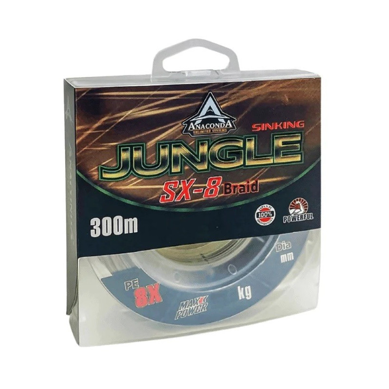Plecionka Anaconda Jungle SX-8 300 m 0.25mm Plecionka Anaconda Jungle SX-8 300 m 0.25mm