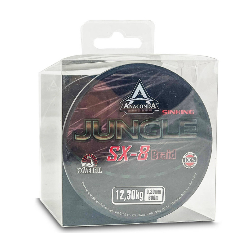 Plecionka Anaconda Jungle SX-8 600 m 0.22mm Plecionka Anaconda Jungle SX-8 600 m 0.22mm