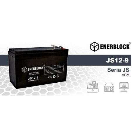 Akumulator JS - AGM JS12-9 ENERBLOCK Akumulator JS - AGM JS12-9 ENERBLOCK