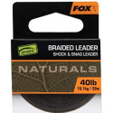 Plecionka FOX Edges Naturals Braided Leader 20m - 40lb Plecionka FOX Edges Naturals Braided Leader 20m - 40lb