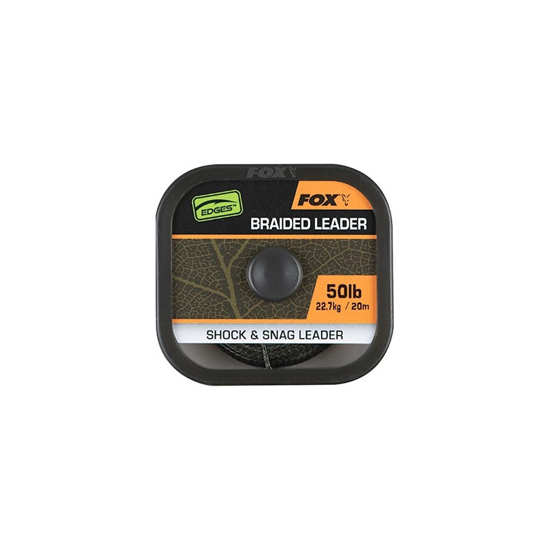 Plecionka FOX Edges Naturals Braided Leader 20m - 50lb Plecionka FOX Edges Naturals Braided Leader 20m - 50lb