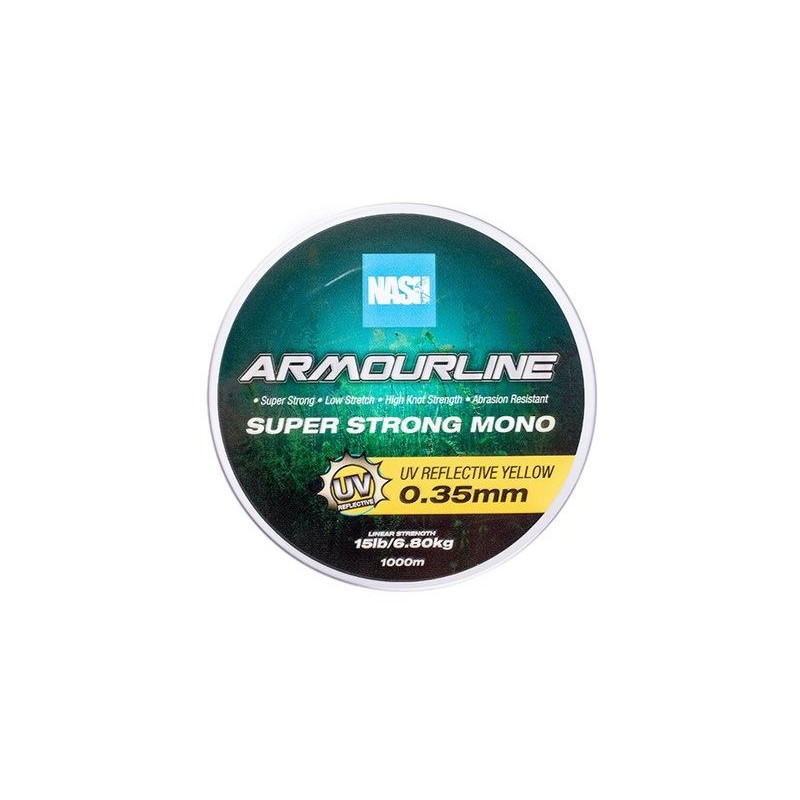 Żyłka NASH Armourline Super Strong Mono UV Yellow 1000m / 0.45mm Żyłka NASH Armourline Super Strong Mono UV Yellow 1000m / 0.45mm