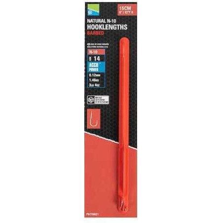 Przypony Preston Natural N-10 Hooklengths hak 16