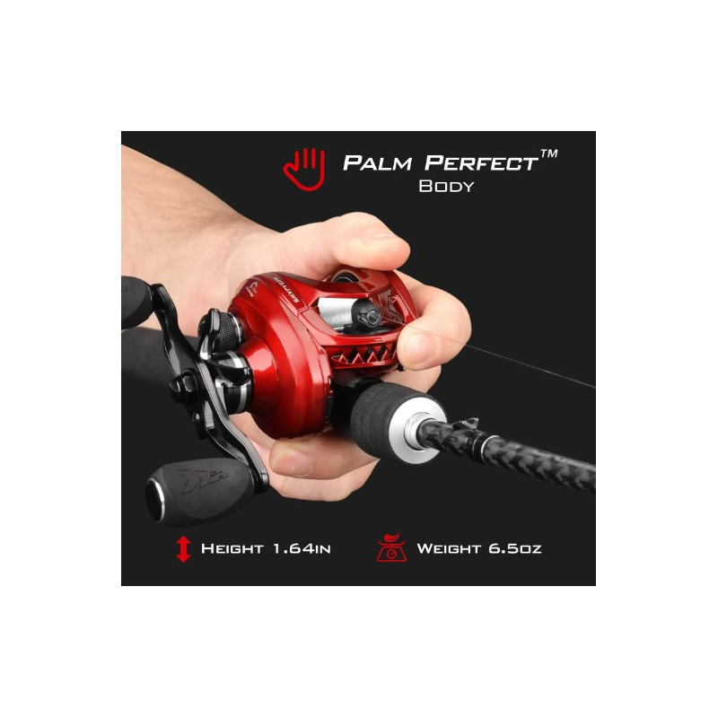 Multiplikator KASTKING Mega Jaws Red 2000 Multiplikator KASTKING Mega Jaws Red 2000