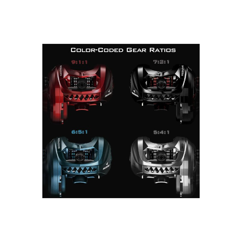 Multiplikator KASTKING Mega Jaws Red 2000 Multiplikator KASTKING Mega Jaws Red 2000