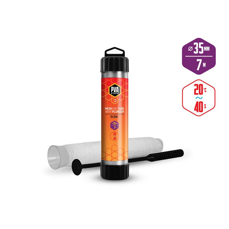 Siatka PVA n’tastic mesh na rurze TUBE+PUNGER 700cm / 35 mm (szeroki)mm Delphin Siatka PVA n’tastic mesh na rurze TUBE+PUNGER 700cm / 35 mm (szeroki)mm Delphin