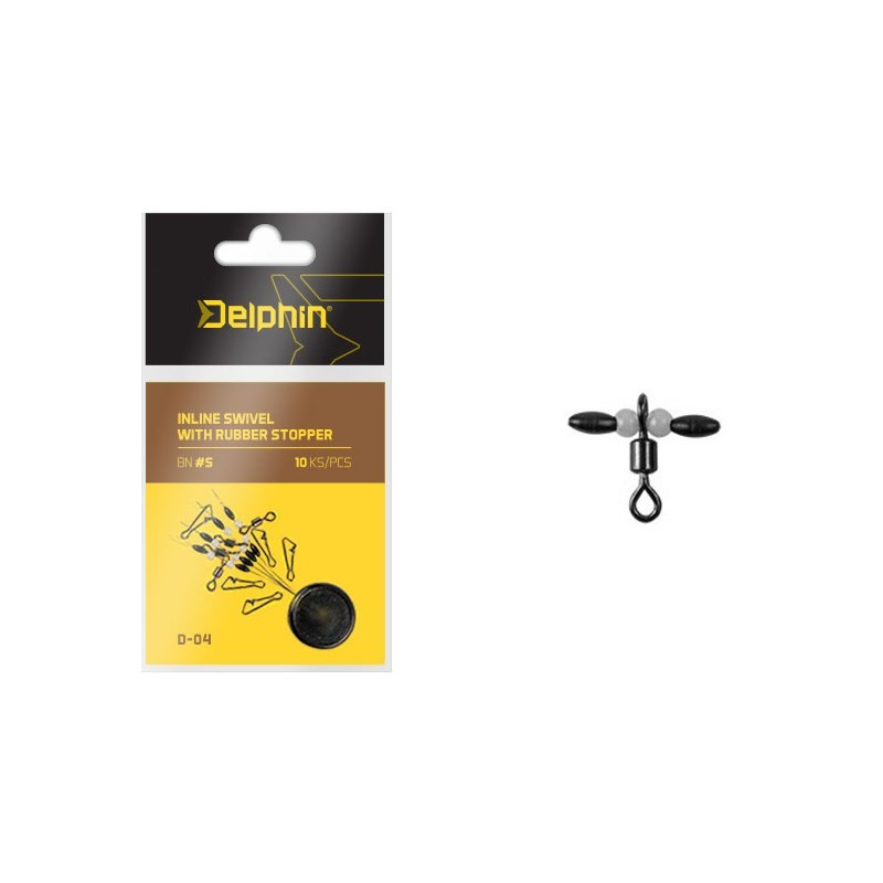 Zestaw Inline swivel with rubber stopper 969D04004 Delphin