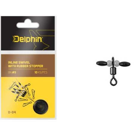 Zestaw Inline swivel with rubber stopper 969D04004 Delphin
