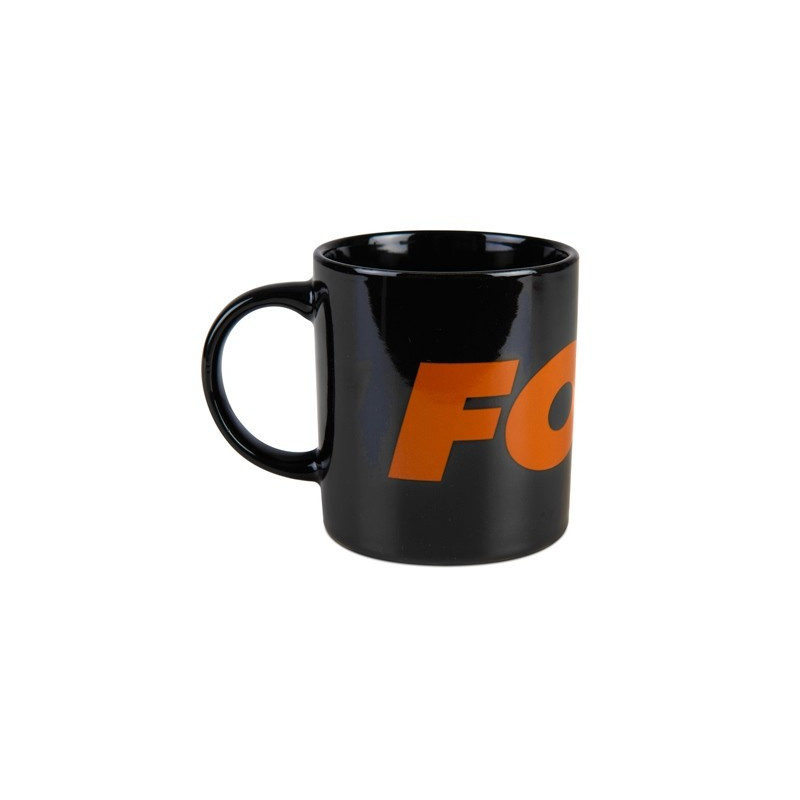 Kubek Black and Orange Logo Ceramic Mug 350 ml FOX Kubek Black and Orange Logo Ceramic Mug 350 ml FOX