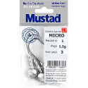 Główka jigowa Mustad MICRO hak 1 / 1.5g / 3szt. Główka jigowa Mustad MICRO hak 1 / 1.5g / 3szt.