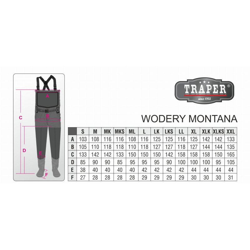 Wodery Traper Montana roz. XLK Wodery Traper Montana roz. XLK