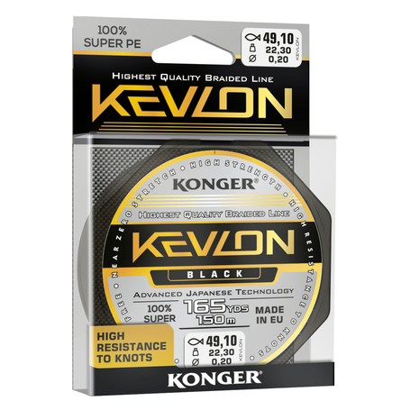 plecionka-kevlon-x4-black-150-m-konger plecionka-kevlon-x4-black-150-m-konger