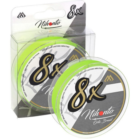 Plecionka Mikado Nihonto Octa Braid 150m - 0.18mm fluo