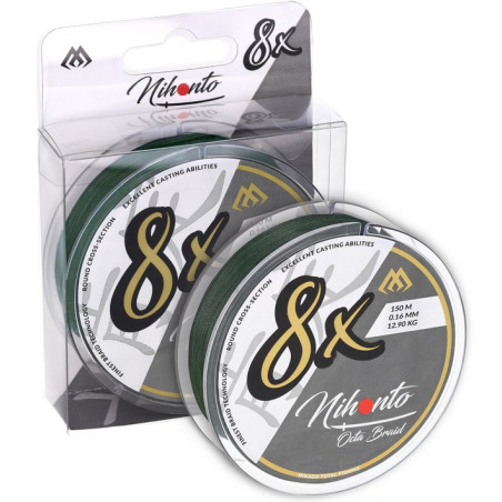 Plecionka Mikado Nihonto Octa Braid 150m - 0.35mm zielony Plecionka Mikado Nihonto Octa Braid 150m - 0.35mm zielony