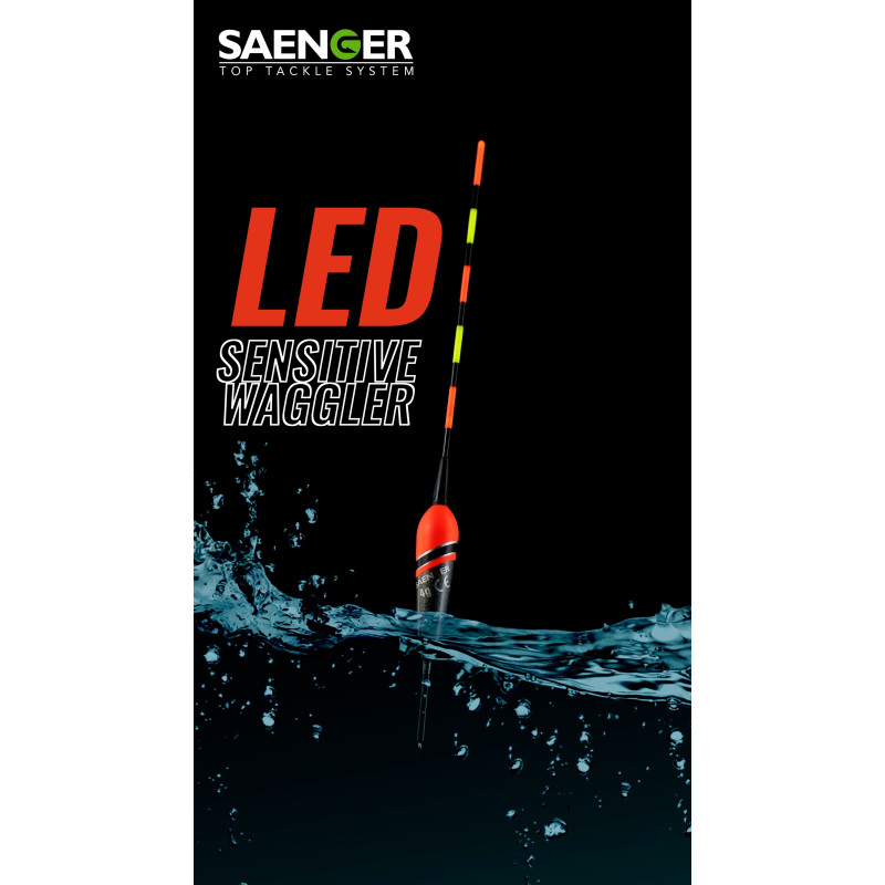 Spławik Saenger z dociążeniem LED Sensitiv Waggler 3+2g