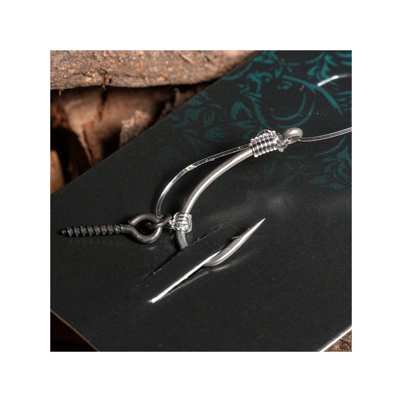 Przypon Fluorocarbon D-Rig Barbless roz. 4 NASH Przypon Fluorocarbon D-Rig Barbless roz. 4 NASH