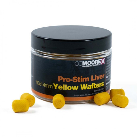Kulki CC Moore Dumbell Wafters 10x14mm - Pro-Stim Liver Yellow
