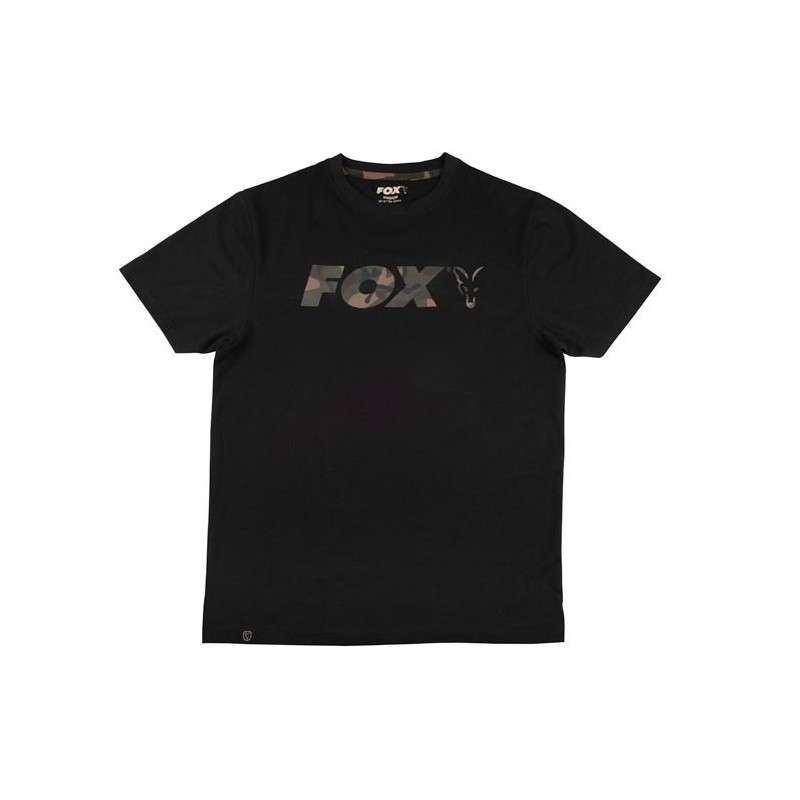 Koszulka z krótkim rękawem FOX Black/Camo Print T-shirt roz. XL