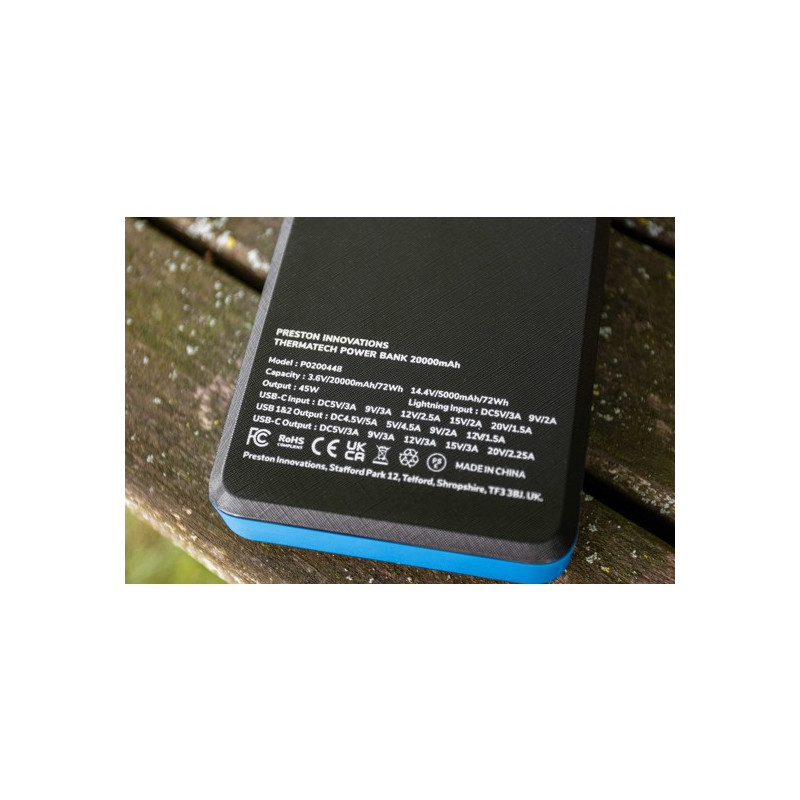 Powerbank THERMATECH - 20.000 mAh P0200448 Preston Powerbank THERMATECH - 20.000 mAh P0200448 Preston