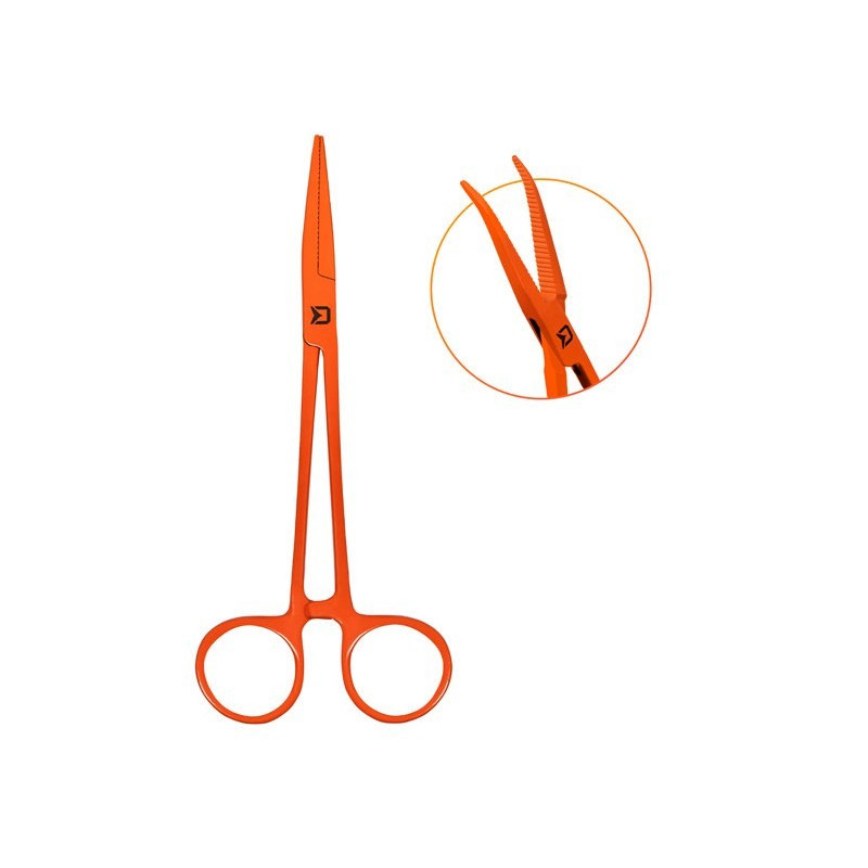 Szczypce zakrzywione Delphin ATAK! REFLEX 13cm Szczypce zakrzywione Delphin ATAK! REFLEX 13cm