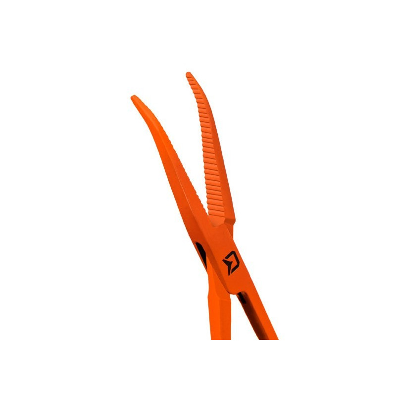 Szczypce zakrzywione Delphin ATAK! REFLEX 13cm Szczypce zakrzywione Delphin ATAK! REFLEX 13cm