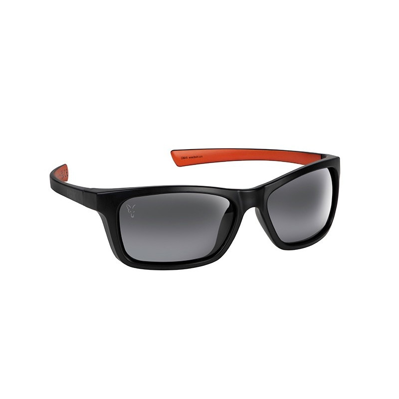 Okulary polaryzacyjne FOX Collection Wraps - Black & Orange Sunglasses - Grey Lense