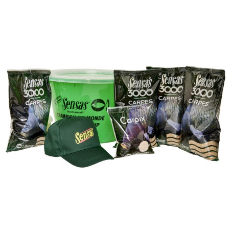 Zestaw zanętowy Sensas Pakiet promocyjny z wiadrem PROMO 3000 Carpes
