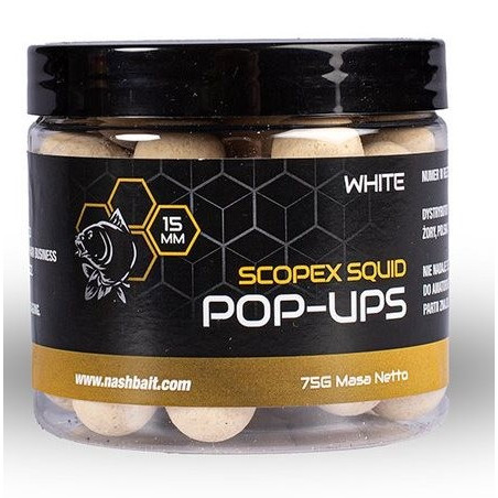 Kulki NASH Scopex Squid Pop Ups 20mm - white
