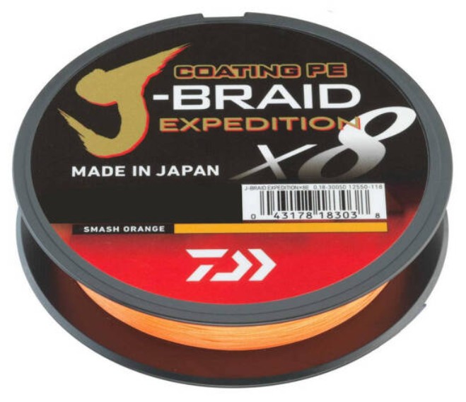 plecionka-j-braid-expedition-x8e-smash-orange-daiwa plecionka-j-braid-expedition-x8e-smash-orange-daiwa