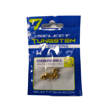 Czeburaszka SELECT wolframowa - złota 0,65g / 5szt. Czeburaszka SELECT wolframowa - złota 0,65g / 5szt.