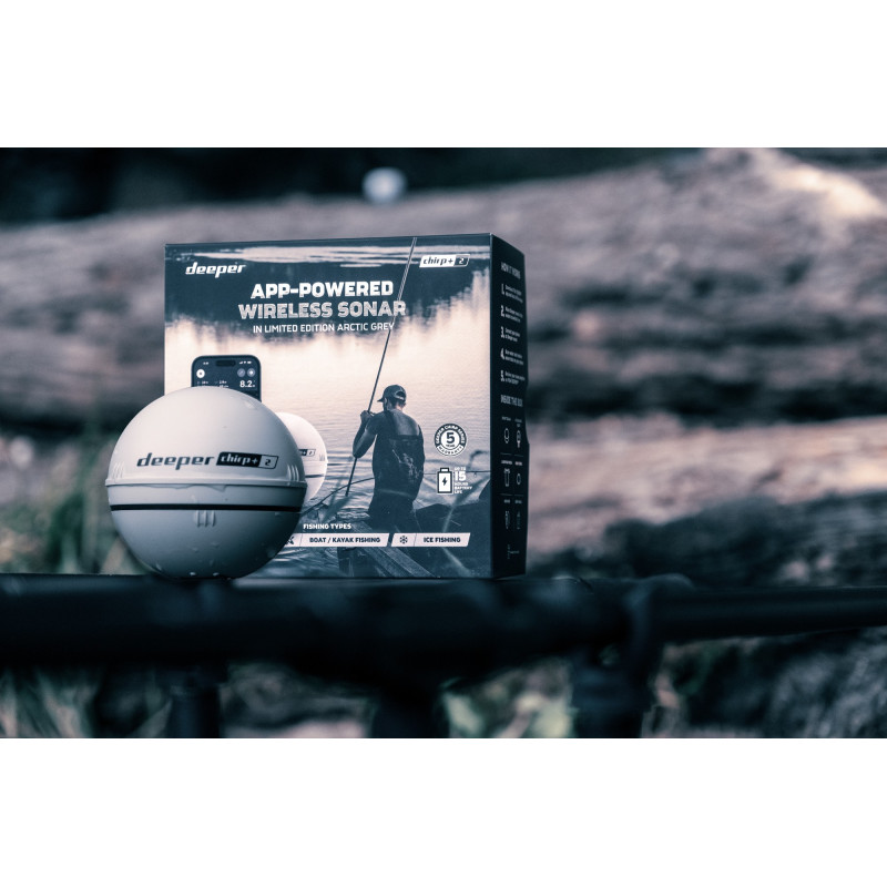 Echosonda Deeper Smart Sonar CHIRP+ 2 EDYCJA LIMITOWANA Arctic Grey Echosonda Deeper Smart Sonar CHIRP+ 2 EDYCJA LIMITOWANA Arctic Grey