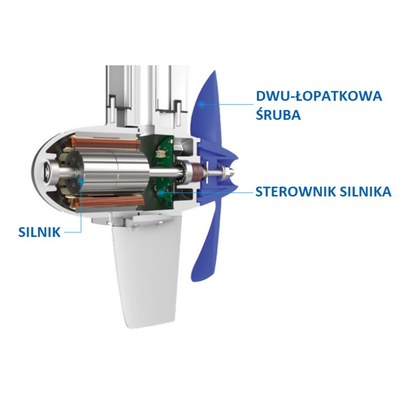 Silnik elektryczny zaburtowy Spirit 1.0 Plus 05580 Epropulsion Silnik elektryczny zaburtowy Spirit 1.0 Plus 05580 Epropulsion