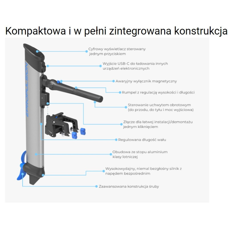Silnik elektryczny eLite 500W 01690 Epropulsion Silnik elektryczny eLite 500W 01690 Epropulsion