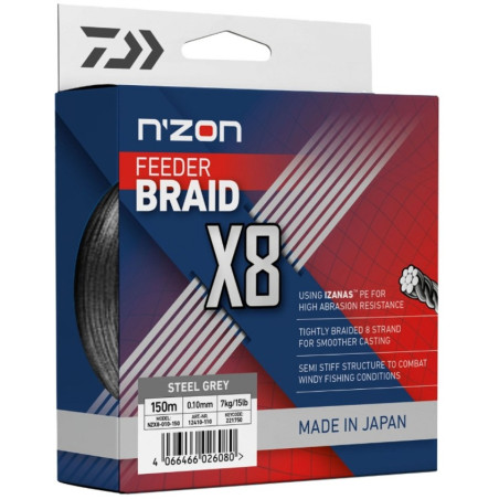 Plecionka Daiwa N'Zon x8 Braid 150m / 0,10mm Plecionka Daiwa N'Zon x8 Braid 150m / 0,10mm