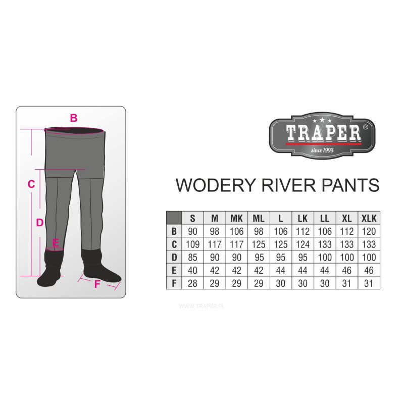 Wodery Traper River roz. XXL Wodery Traper River roz. XXL