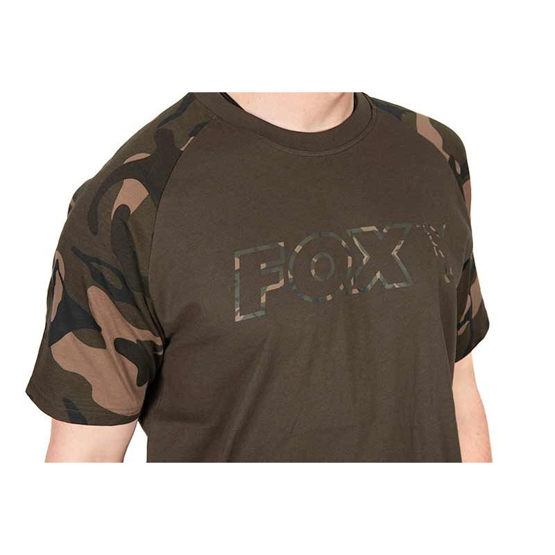 Koszulka FOX Khaki/Camo Outline T-Shirt roz. 2XL