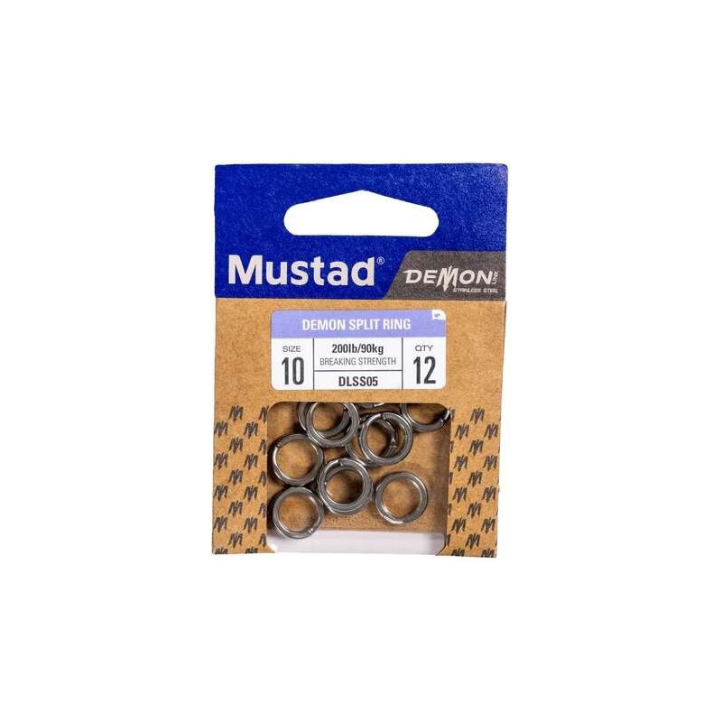 Kółko łącznikowe Mustad DemonLink Split Ring roz. 9 Kółko łącznikowe Mustad DemonLink Split Ring roz. 9