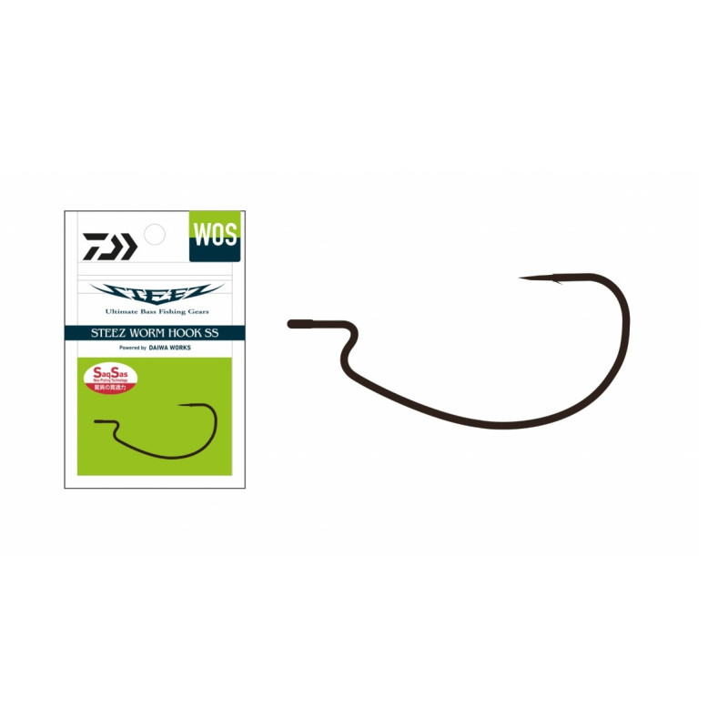 Haczyk Daiwa offset Steez Worm Hook hak 2/0 Haczyk Daiwa offset Steez Worm Hook hak 2/0